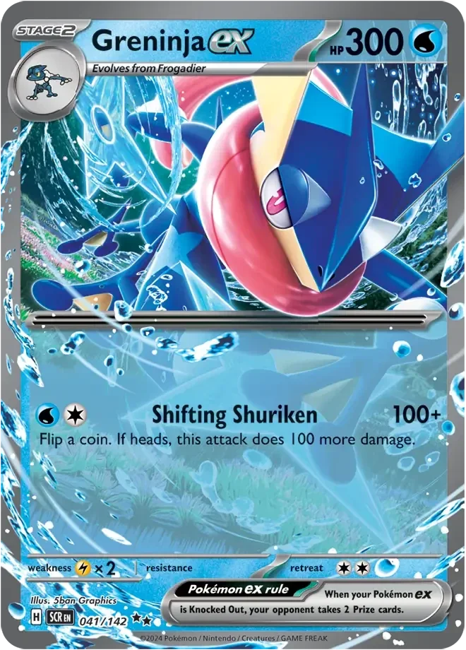 Stellar Crown  041/142 Greninja Ex