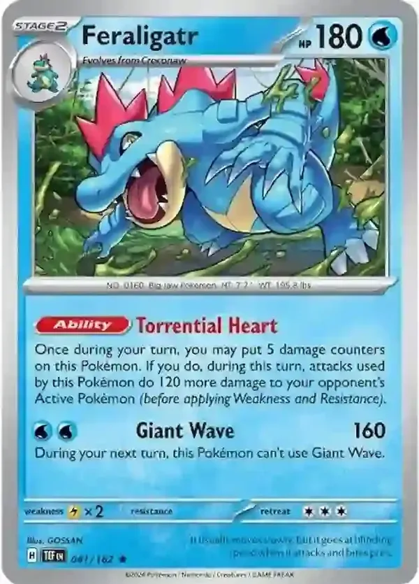 Temporal Forces  041/162 Feraligatr Holofoil