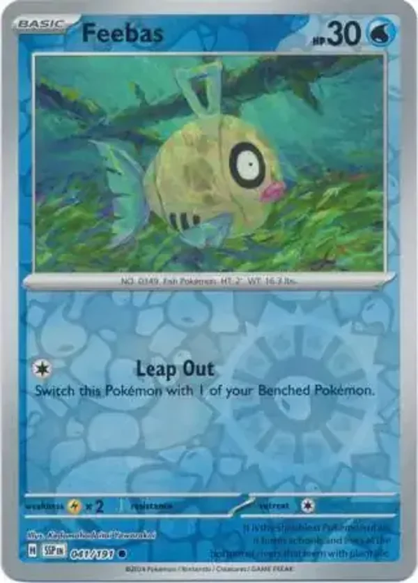Surging Sparks  041/191 Feebas Rev Holo