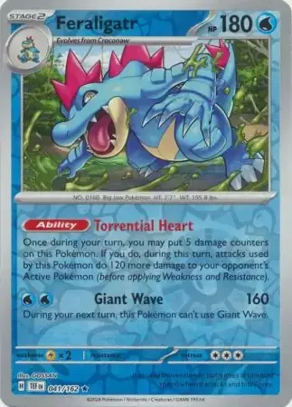 Temporal Forces  041/162 Feraligatr Rev Holo