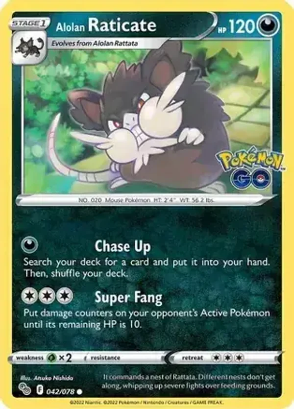 Pokemon Go  042/078 Alolan Raticate