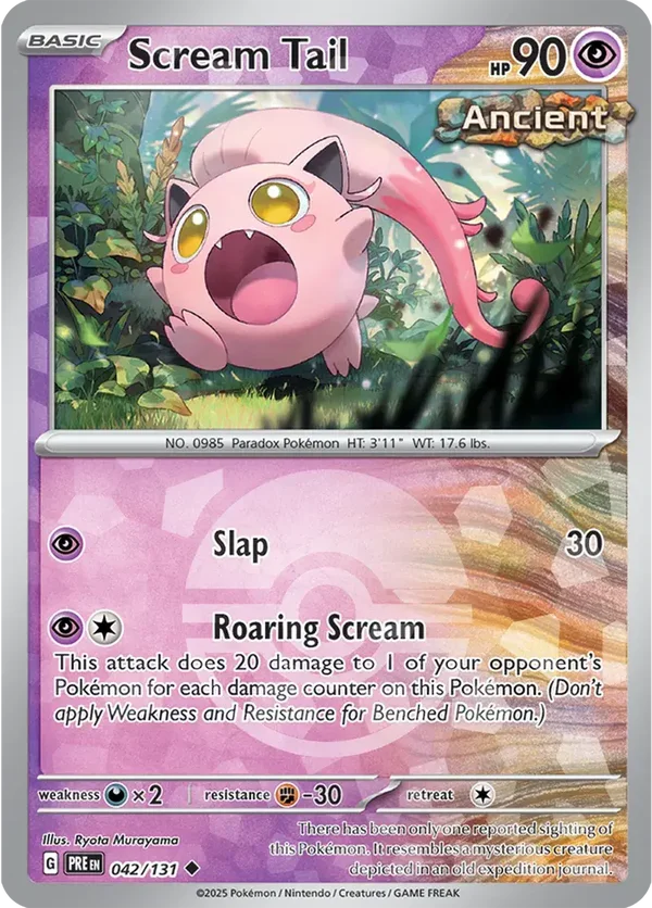 Prismatic Evolutions  042/131 Scream Tail Poke Ball