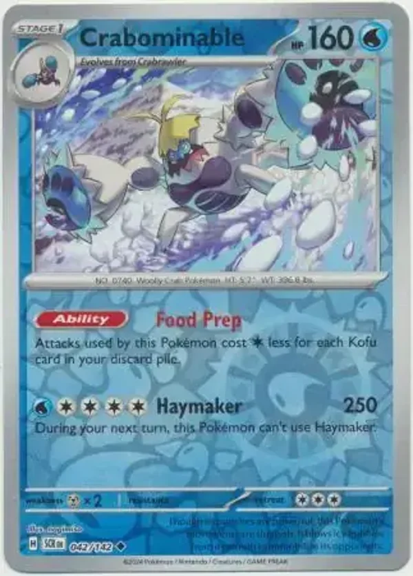 Stellar Crown  042/142 Crabominable Rev Holo