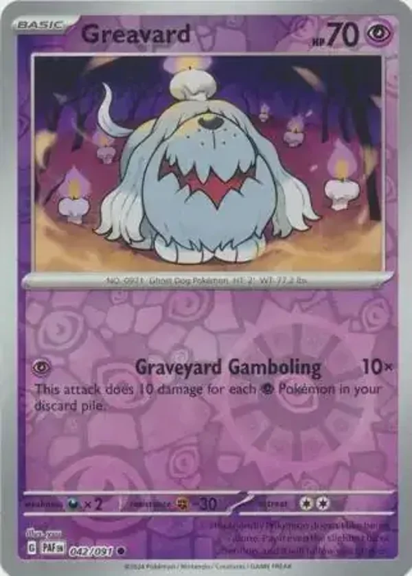 Paldean Fates  042/091 Greavard Rev Holo