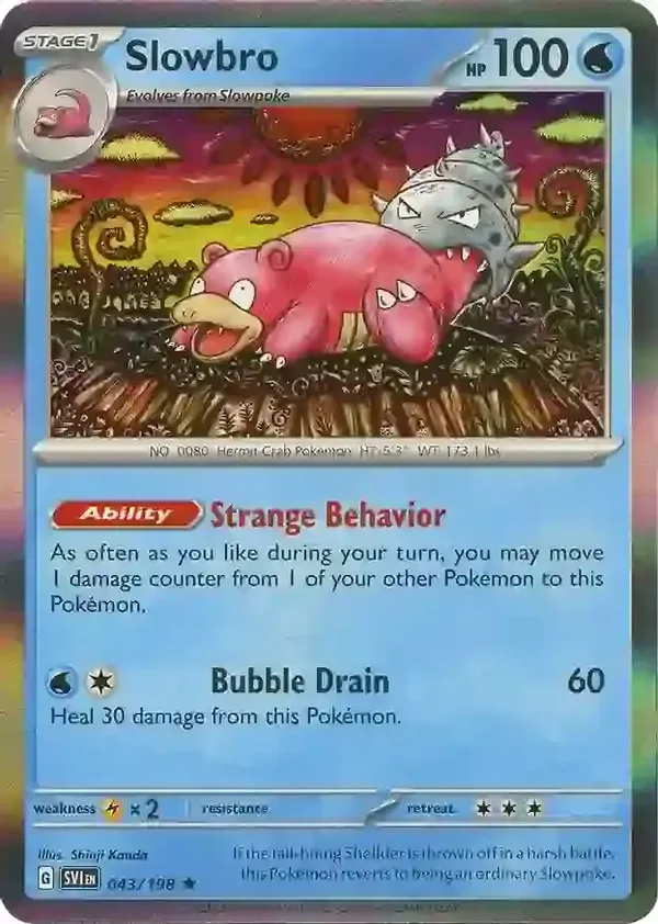 Scarlet & Violet  043/198 Slowbro Holofoil