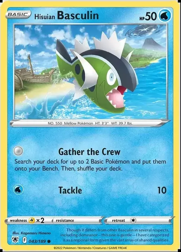 Astral Radiance  043/189 Hisuian Basculin