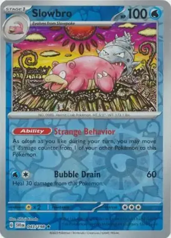 Scarlet & Violet  043/198 Slowbro Rev Holo