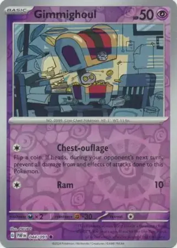 Paldean Fates  044/091 Gimmighoul Rev Holo
