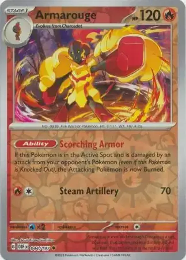 Obsidian Flames  044/197 Armarouge Rev Holo