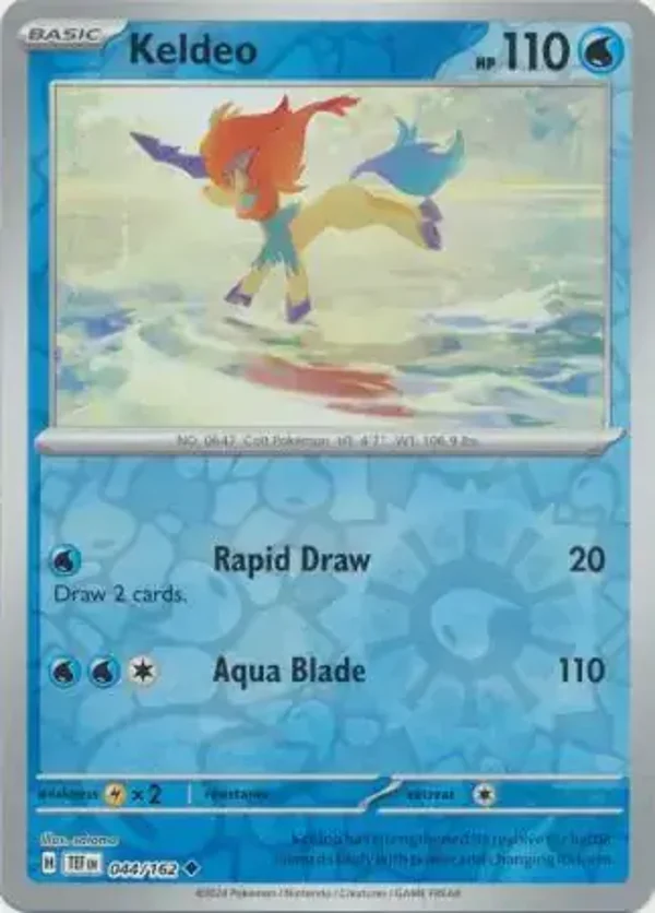 Temporal Forces  044/162 Keldeo Rev Holo