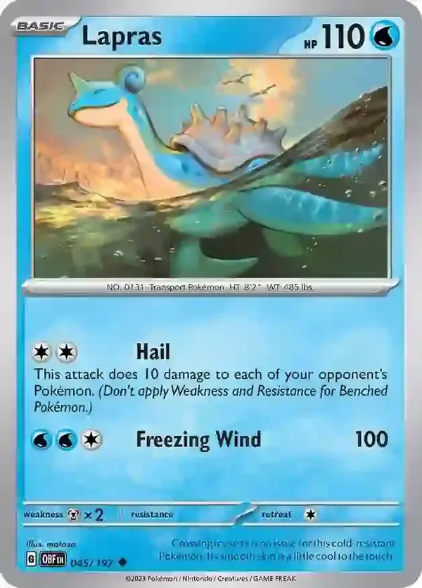 Obsidian Flames  045/197 Lapras