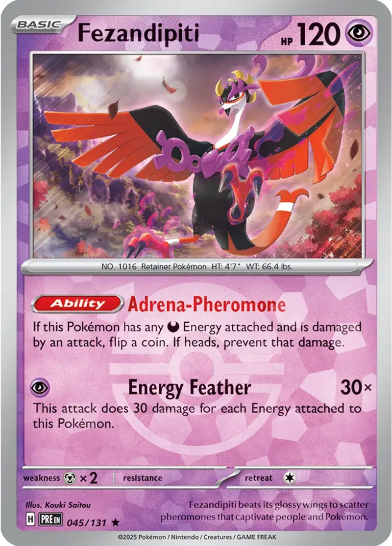 Prismatic Evolutions  045/131 Fezandipiti Poke Ball