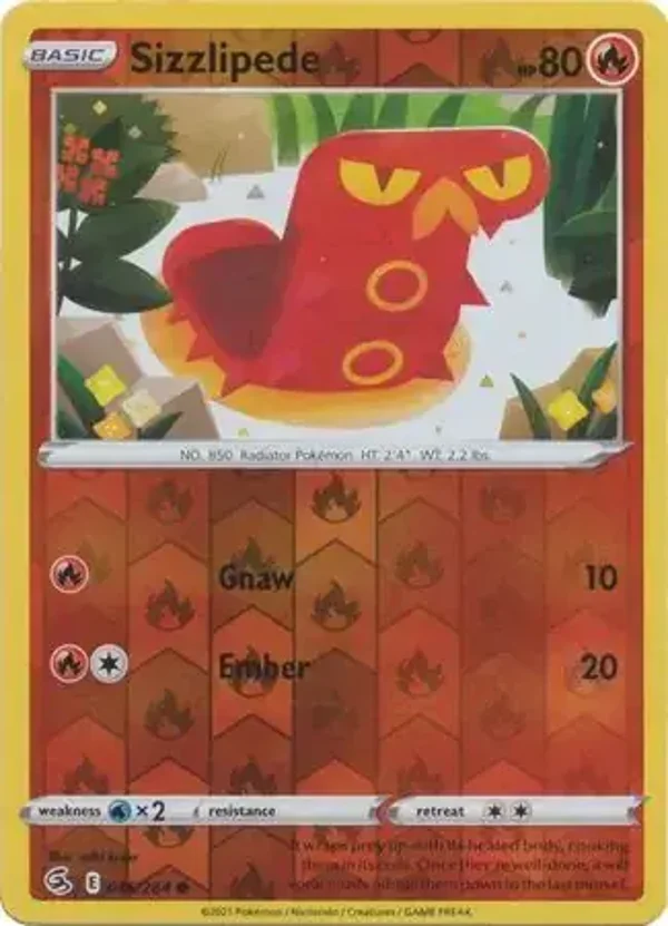 Fusion Strike  046/264 Sizzlipede Rev Holo