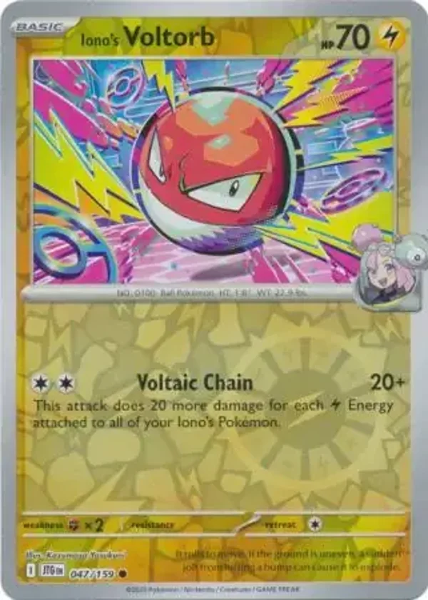 Journey Together  047/159 Iono's Voltorb Rev Holo