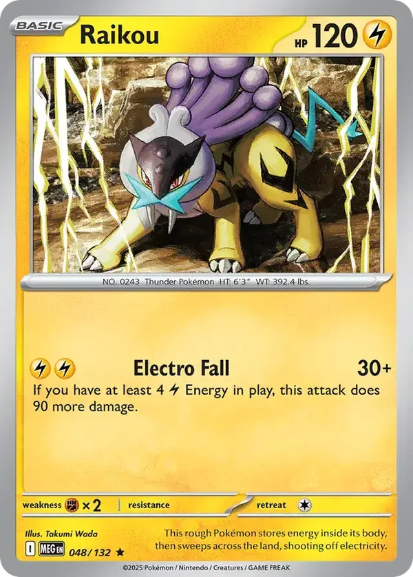 Mega Evolution  048/132 Raikou Holofoil