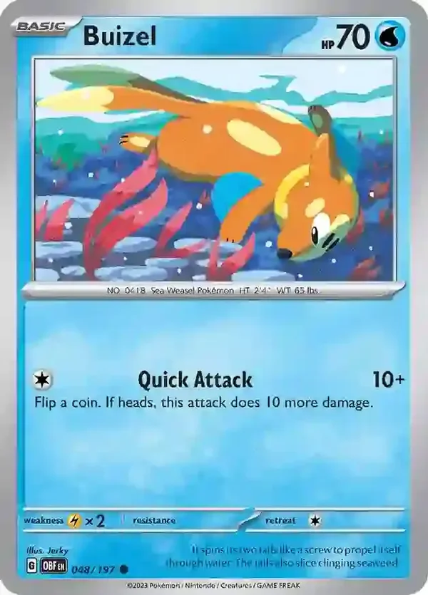 Obsidian Flames  048/197 Buizel