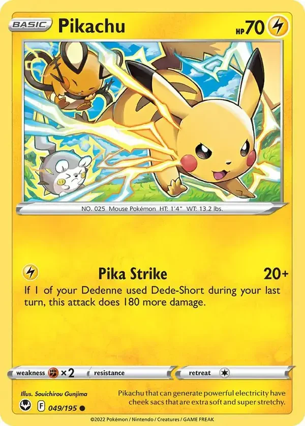 Silver Tempest  049/195 Pikachu