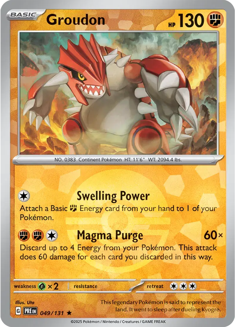 Prismatic Evolutions  049/131 Groudon Poke Ball