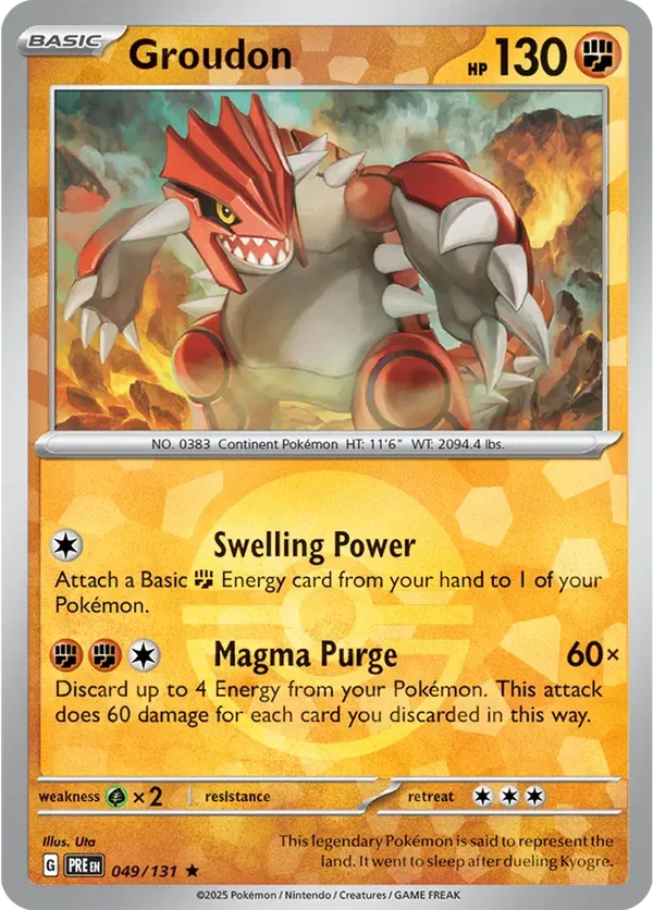 Prismatic Evolutions  049/131 Groudon Poke Ball