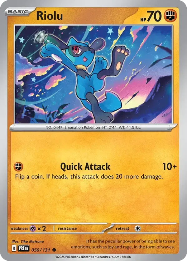 Prismatic Evolutions  050/131 Riolu