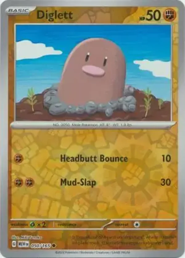 151  050/165 Diglett Rev Holo
