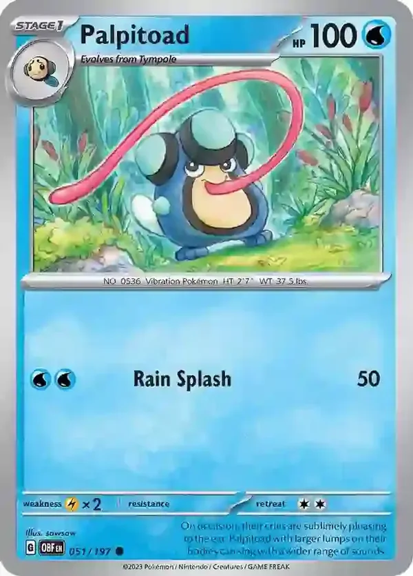 Obsidian Flames  051/197 Palpitoad