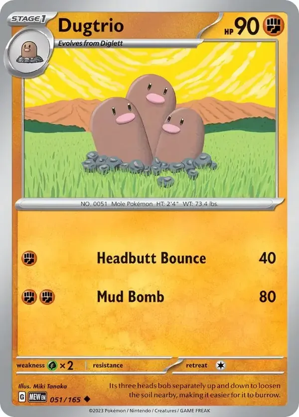 151  051/165 Dugtrio