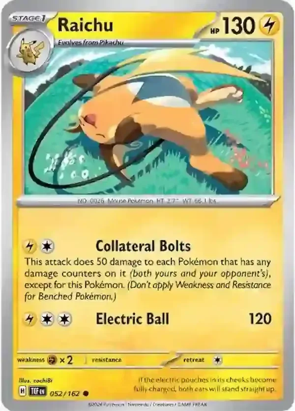 Temporal Forces  052/162 Raichu