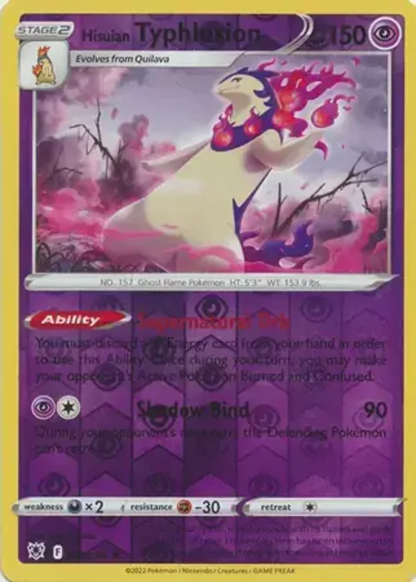 Astral Radiance  052/189 Hisuian Typhlosion Rev Holo