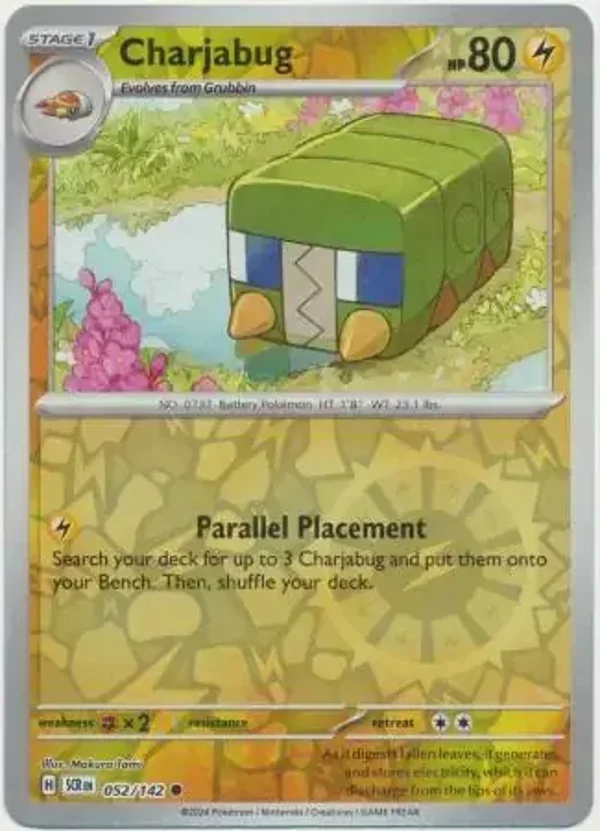 Stellar Crown  052/142 Charjabug Rev Holo