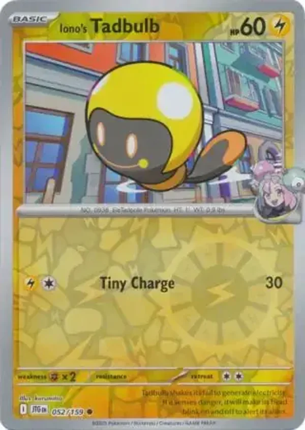 Journey Together  052/159 Iono's Tadbulb Rev Holo
