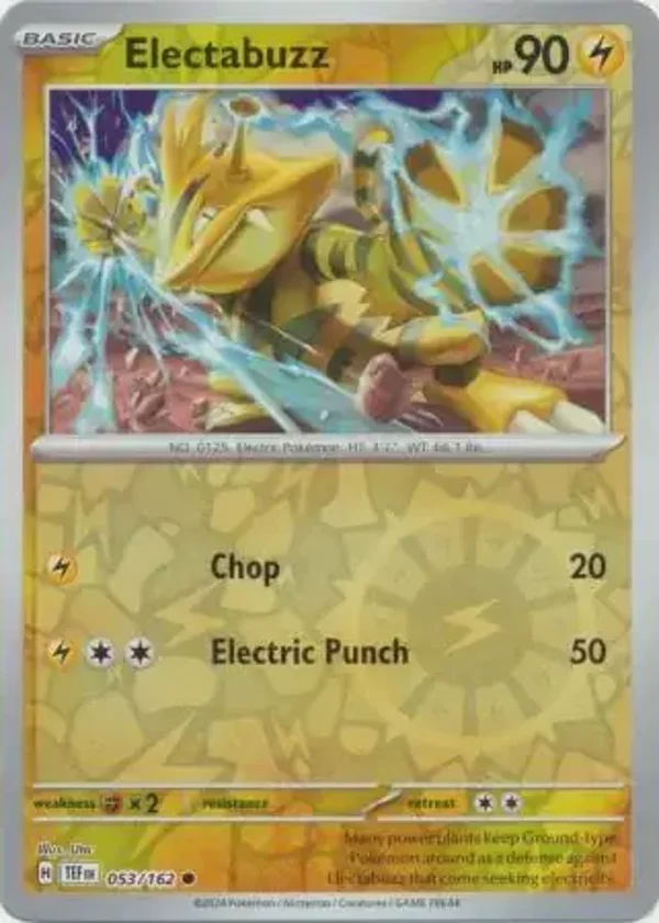 Temporal Forces  053/162 Electabuzz Rev Holo