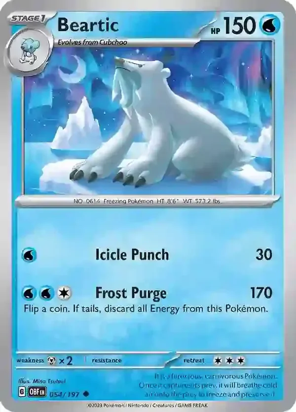 Obsidian Flames  054/197 Beartic