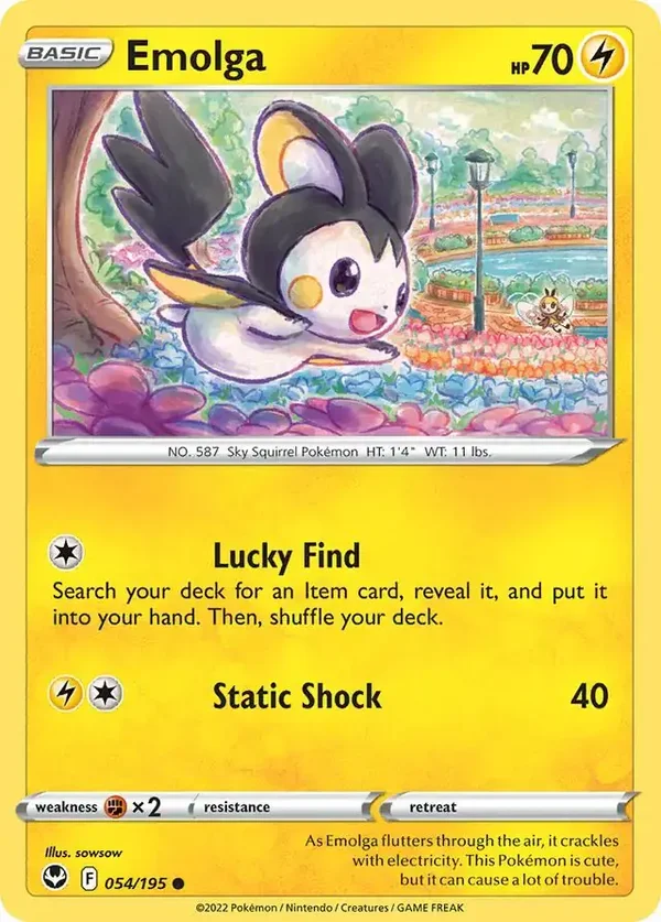 Silver Tempest  054/195 Emolga