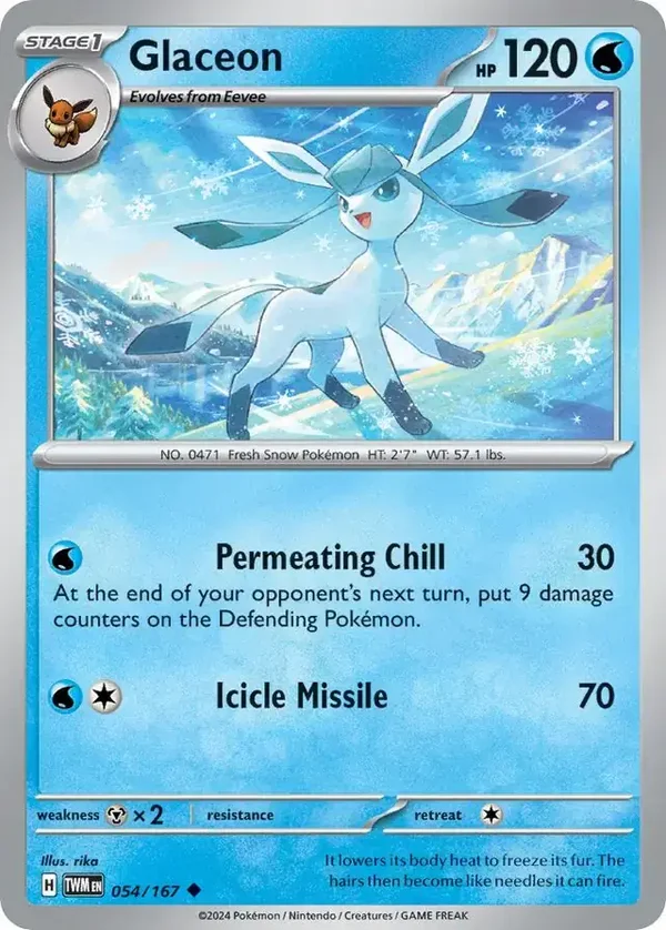 Twilight Masquerade  054/167 Glaceon