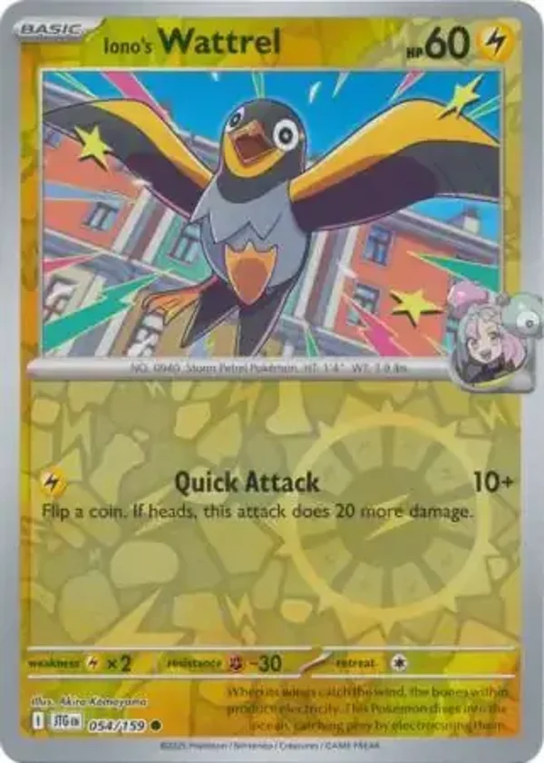 Journey Together  054/159 Iono's Wattrel Rev Holo