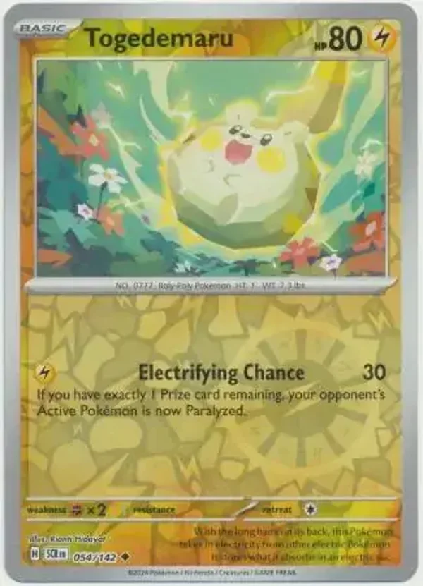 Stellar Crown  054/142 Togedemaru Rev Holo