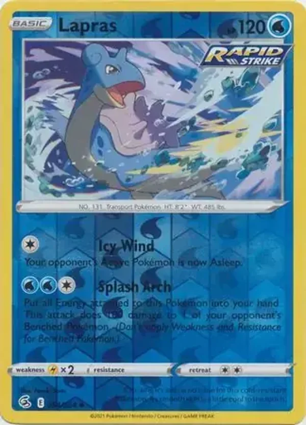 Fusion Strike  054/264 Lapras Rev Holo