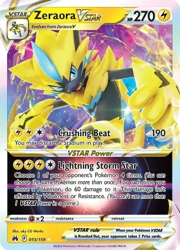 Crown Zenith  055/159 Zeraora Vstar