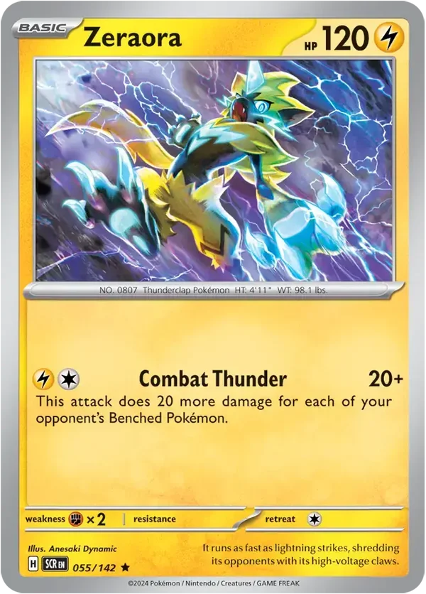Stellar Crown  055/142 Zeraora Holofoil