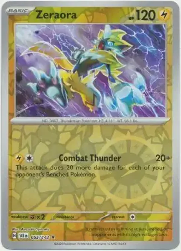 Stellar Crown  055/142 Zeraora Rev Holo