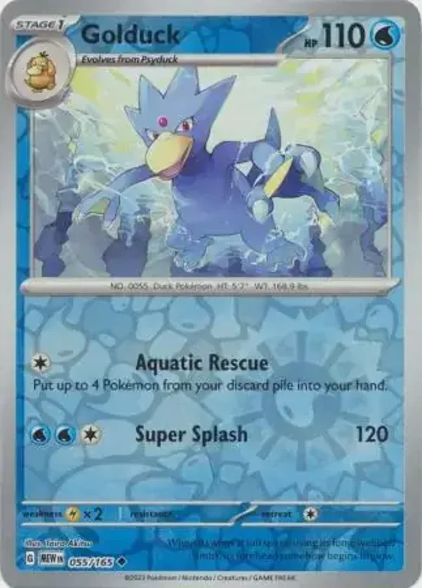151  055/165 Golduck Rev Holo