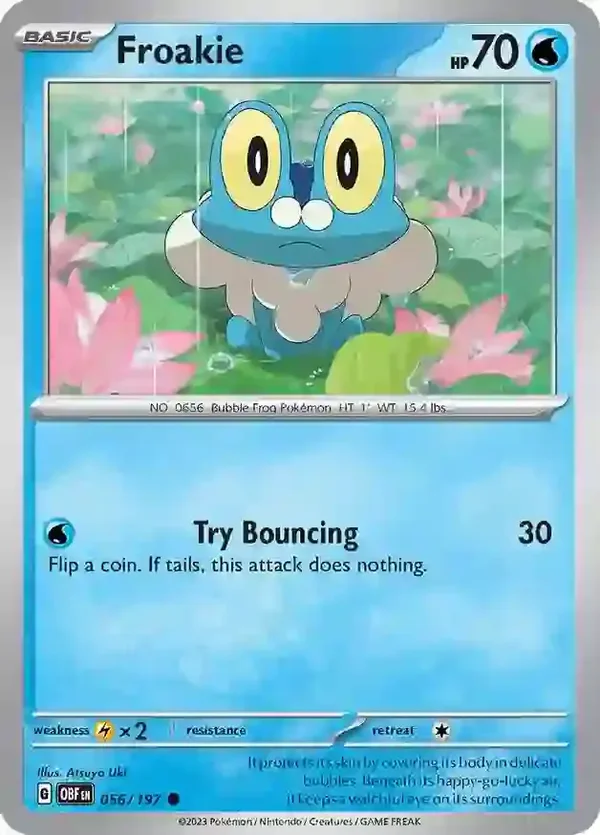 Obsidian Flames  056/197 Froakie