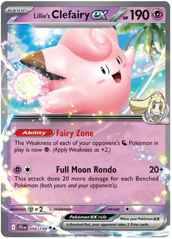 Journey Together  056/159 Lillie's Clefairy Ex