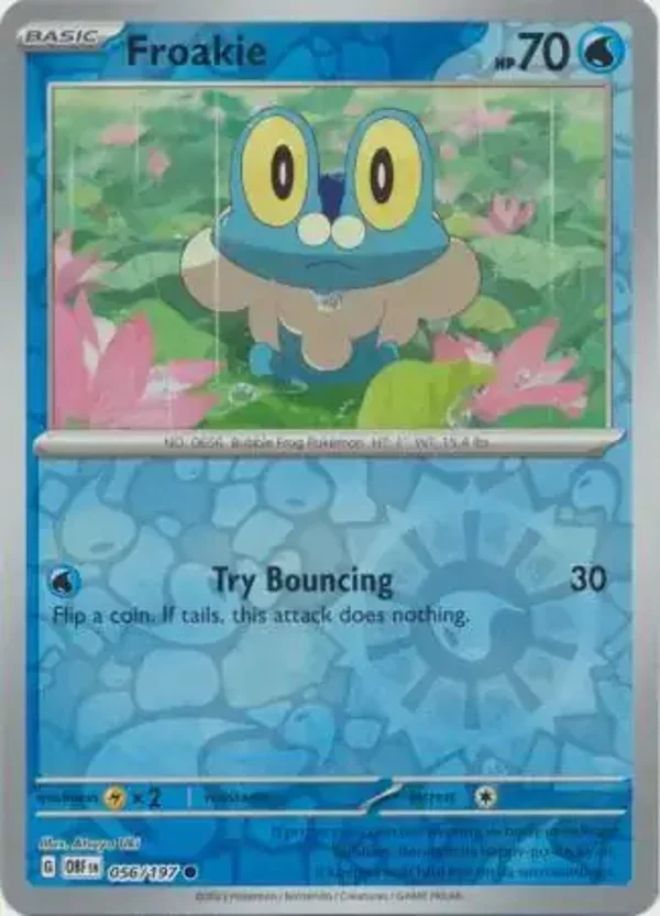 Obsidian Flames  056/197 Froakie Rev Holo