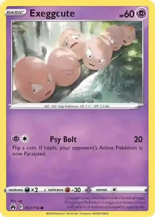 Crown Zenith  057/159 Exeggcute