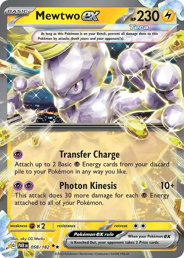 Paradox Rift  058/182 Mewtwo Ex