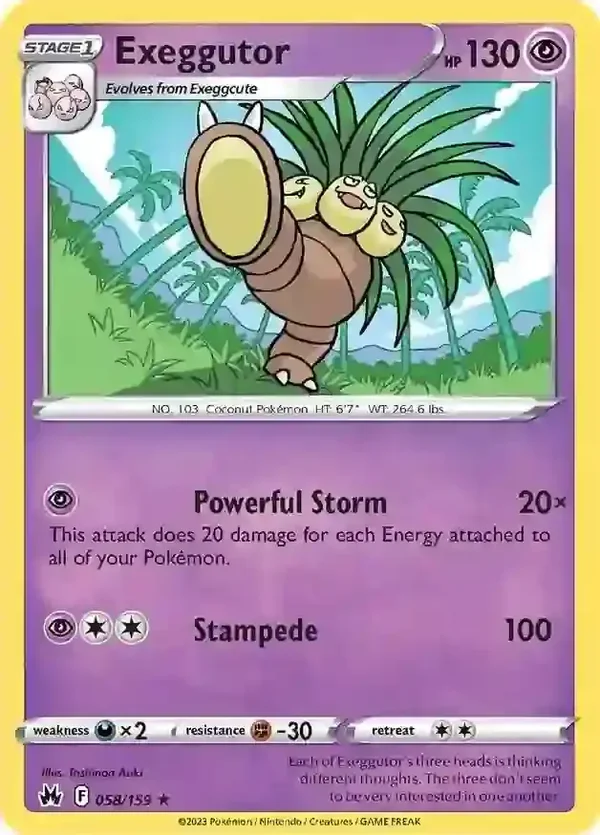 Crown Zenith  058/159 Exeggutor