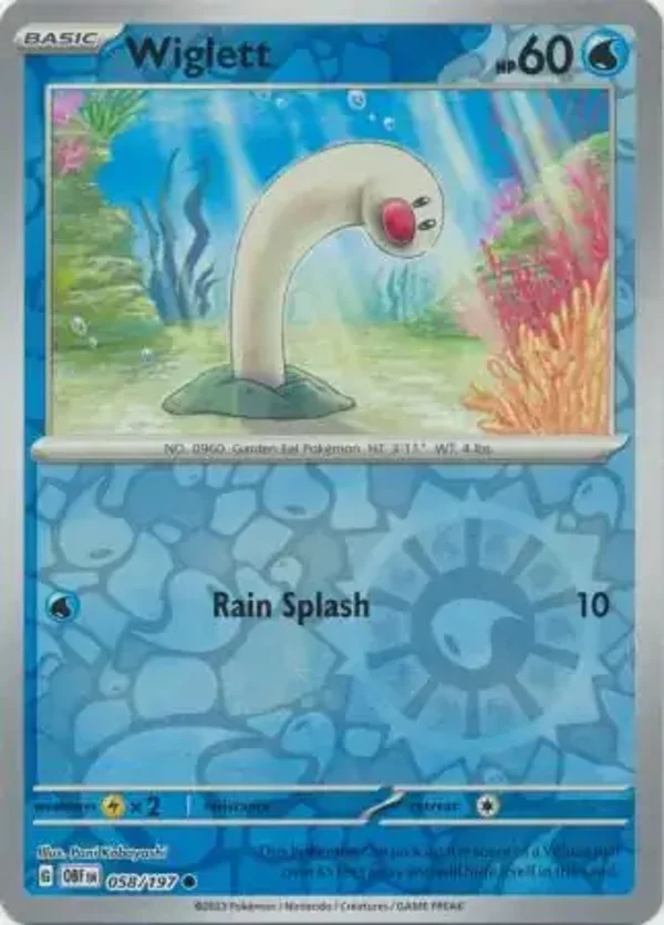 Obsidian Flames  058/197 Wiglett Rev Holo