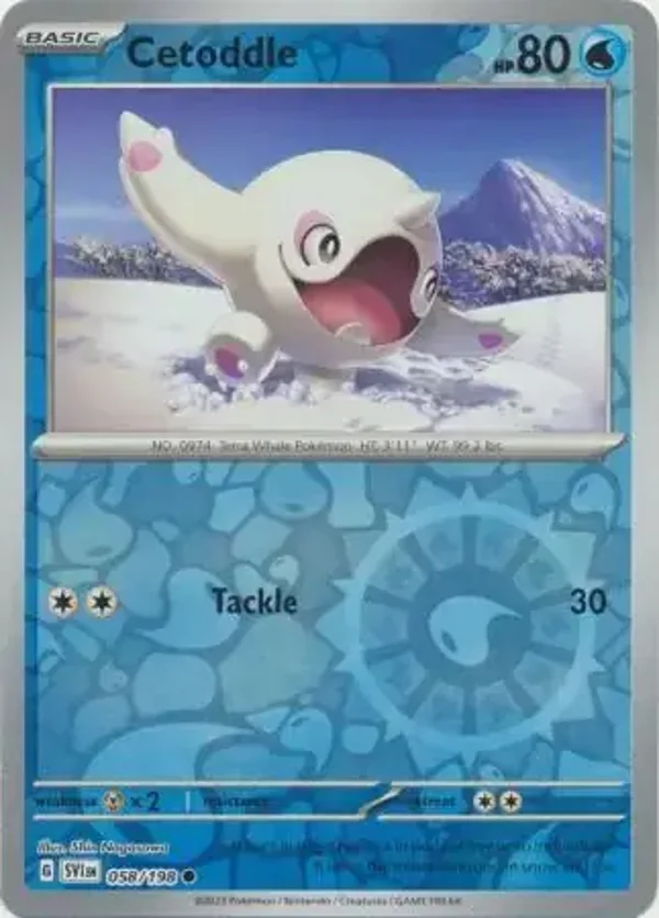 Scarlet & Violet  058/198 Cetoddle Rev Holo